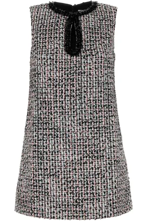 Self-Portrait Multicolor tweed mini dress
