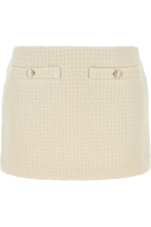 Gucci Ivory tweed mini skirt