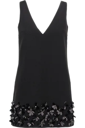 Self-Portrait Crepe 3d Sequin Mini Dresses