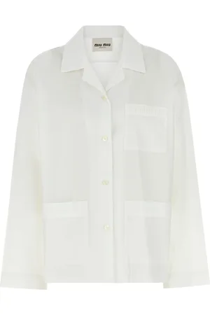 Miu Miu White poplin shirt