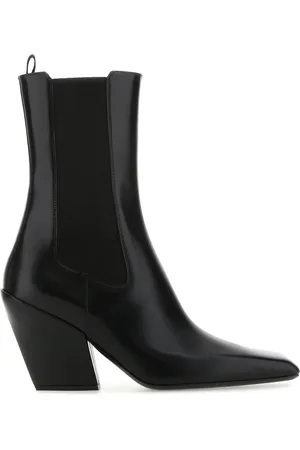 Prada Black leather ankle boots