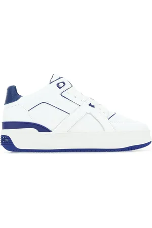 JUST DON Two-tone leather Courtside Lo JD3 sneakers