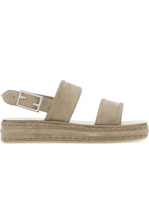 Fendi Cappuccino suede sandals