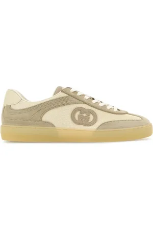 Gucci Two-tone mesh and suede sneakers