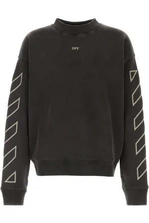 OFF-WHITE Slate cotton oversize sweatshirt