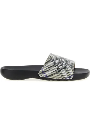 Burberry Dive Check Sandals Multicolor