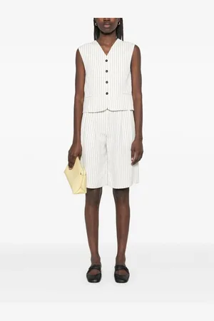 Loulou Studio White Shorts