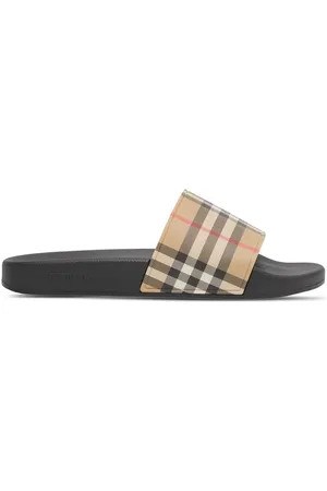 Burberry Neutral Black Slippers