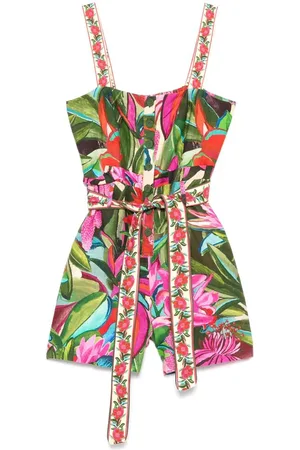 Farm Rio Silk Jumpsuits