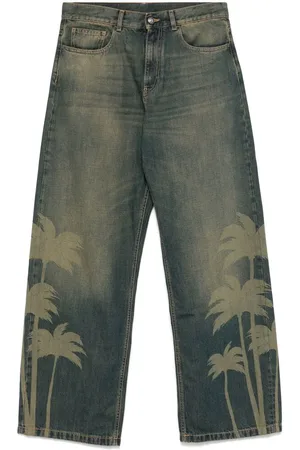 Palm Angels Denim Wide-Leg Jeans