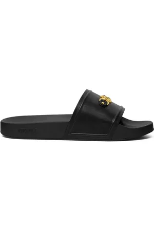 VERSACE Black Slippers