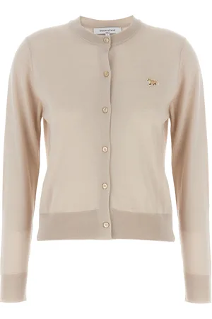 Maison Kitsuné Baby Fox Sweaters And Cardigans Beige