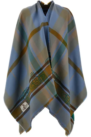 Vivienne Westwood Double-Face Poncho Capes Multicolor