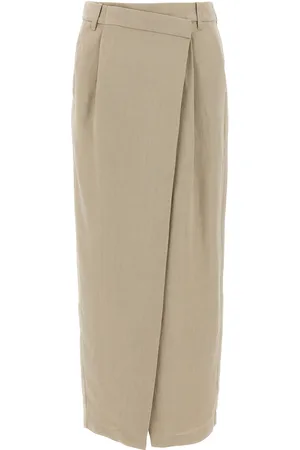 Brunello Cucinelli Wrap Skirt Skirts Beige