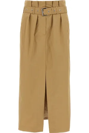 DRIES VAN NOTEN Seaches Long Skirts Beige
