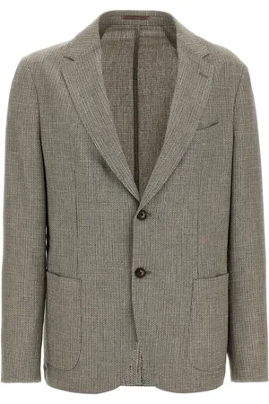 Pal Zileri Single-Breasted Blazer Beige