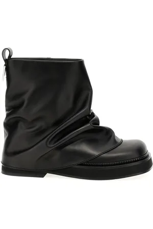 The Attico Mini Robin Combat Boots And Ankle Boots Black