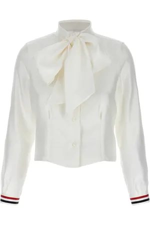 Thom Browne Silk Shirt Shirt And Blouse White