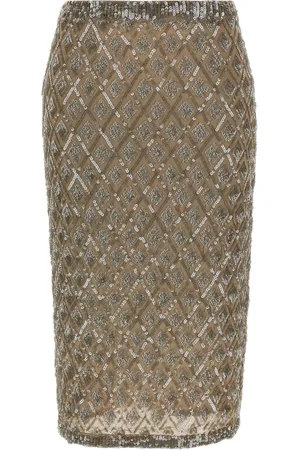 P.A.R.O.S.H. Gild Skirts Beige