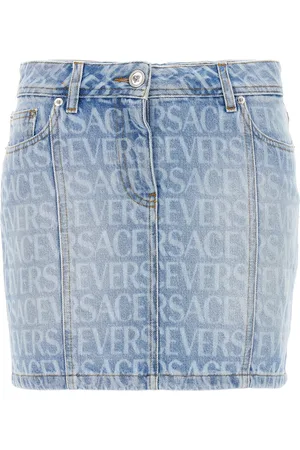 VERSACE Allover Skirts Light Blue