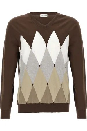 BALLANTYNE Argyle Sweaters And Cardigans Brown