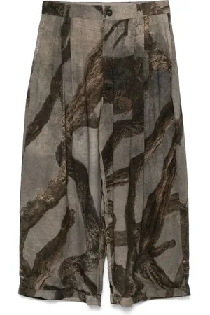 ZIGGY CHEN Gray Brown Pants