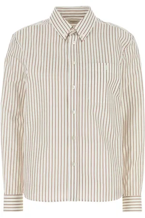 Saint Laurent Embroidered poplin shirt