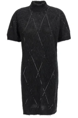 Brunello Cucinelli Dazzling Dresses Gray
