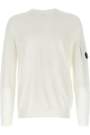 C.P. Company Cotton Sweater Fineness 12 Sweaters And Cardigans White