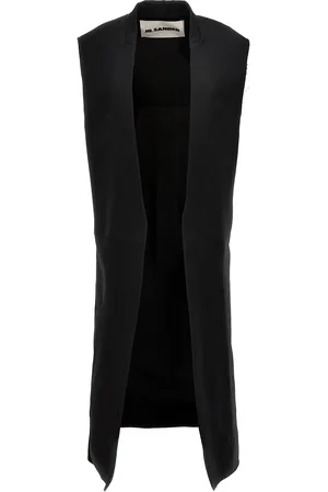 Jil Sander Two-Material Long Vest Gilet