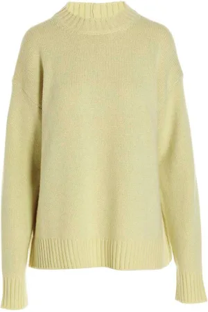 Jil Sander Crewneck Sweater Sweaters And Cardigans Yellow