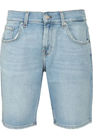 7 for all Mankind Regular Shorts Trousers Light Blue