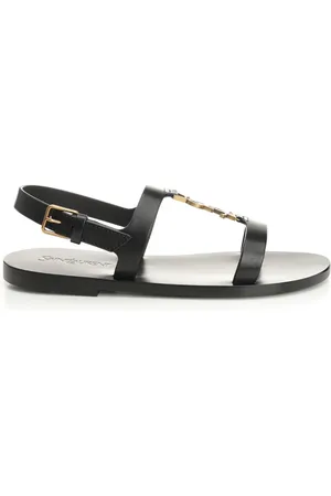 Saint Laurent Cassandra Sandals Black