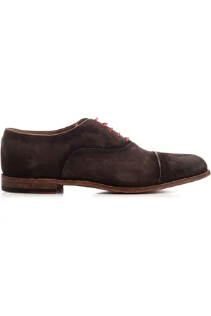 Corvari Derby Shoe In Suede Lace-Up Shoes Brown