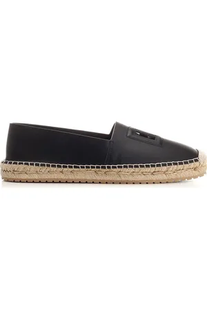 Dolce & Gabbana Nappa Espadrilles Lace-Up Shoes Black
