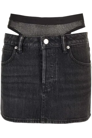Alexander Wang Denim Mini Skirt Skirts Grey