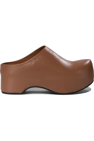 Marni Chunky Clog Sabot Loafers & Slippers Brown