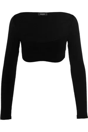 Dsquared2 Ribbed Cropped Sweater Sweaters And Cardigans