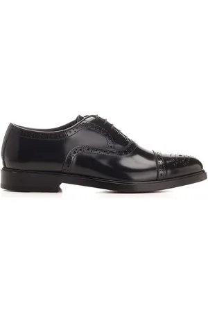 Corvari Duilio Classic Leather Shoe Lace-Up Shoes Black