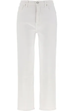 7 for all Mankind Easy Slim Ankle Jeans White