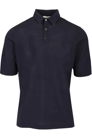 BALLANTYNE Slim Fit Polo Knitwear Blue