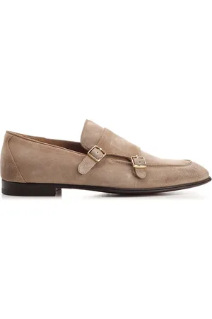Corvari Beige Suede Moccasin Lace-Up Shoes Beige