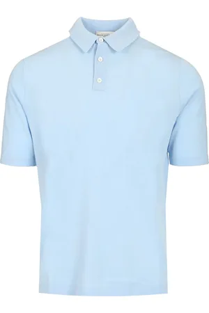 BALLANTYNE Slim Fit Polo Knitwear Light Blue