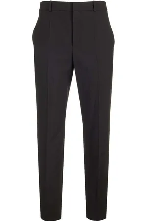 Saint Laurent Classic Wool Pants Trousers Black