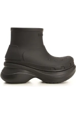 Balenciaga Crocs Ankle Boots Black