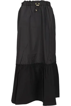 TATRAS Nystro Skirt Nylon Taffeta Green Skirts Black