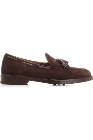 Corvari Suede Moccasin Loafers Brown