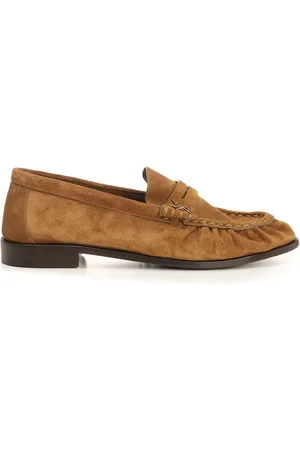 Saint Laurent Le Loafer Supple Scarpe Basse Brown