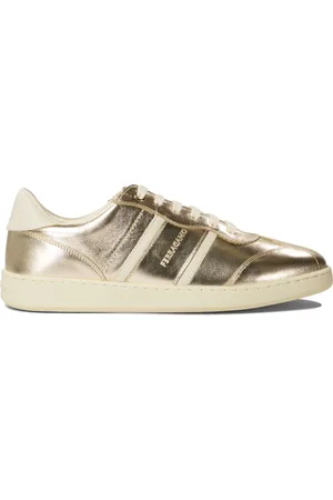 Salvatore Ferragamo Achille Sneakers & Slip-On Gold