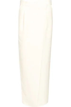 Brunello Cucinelli Long Wrap Skirt Skirts White